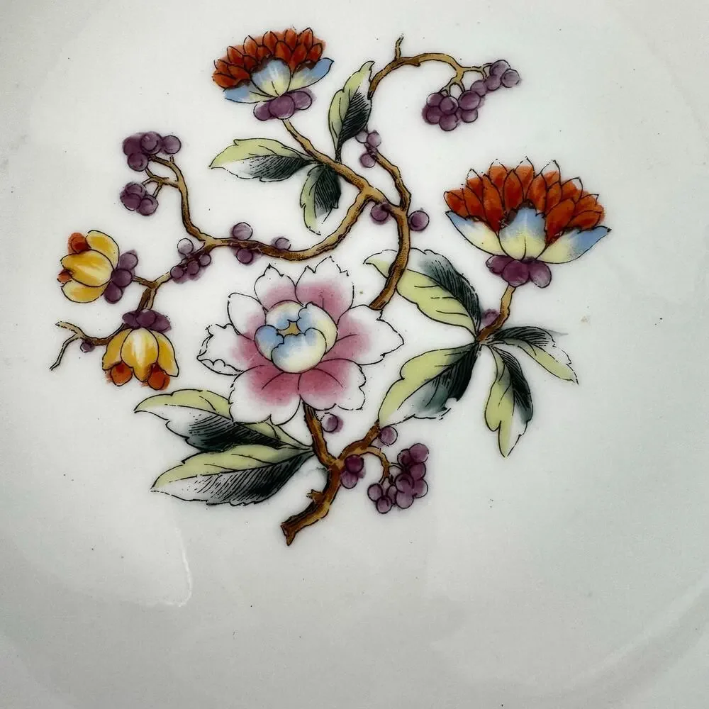 Nortitake Nippon Gold Trimmed Hand Painted 2-Handle Serving Tray & Bowl SET